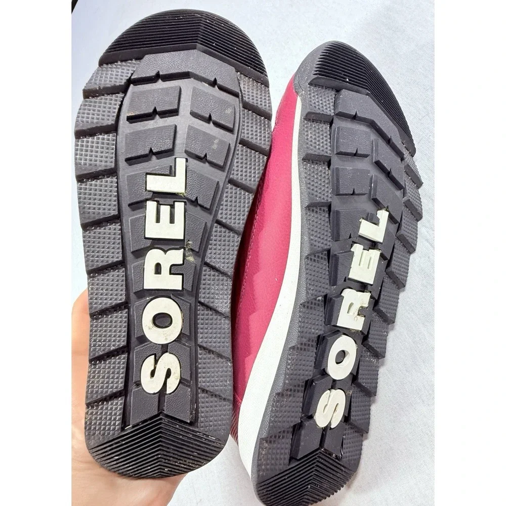 Sorel Whitney II Winter Boots Women Sz 6 Pink Insulated Waterproof Comfort Warm